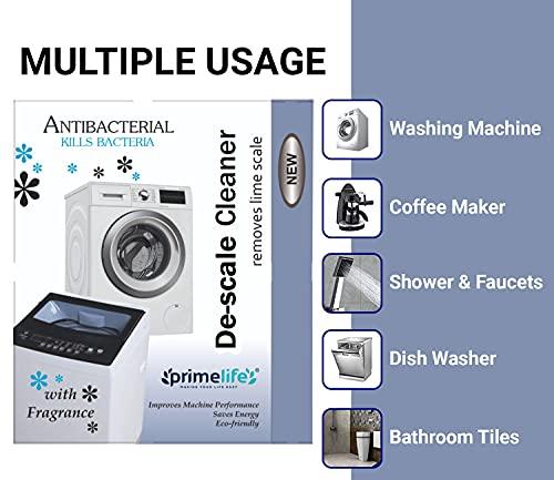 Primelife Primelife Washing Machine Scale - Cleaner Descale Powder for Machine Tub Cleaner One Packet 100 gm (WM Powder - Pack Of 5)