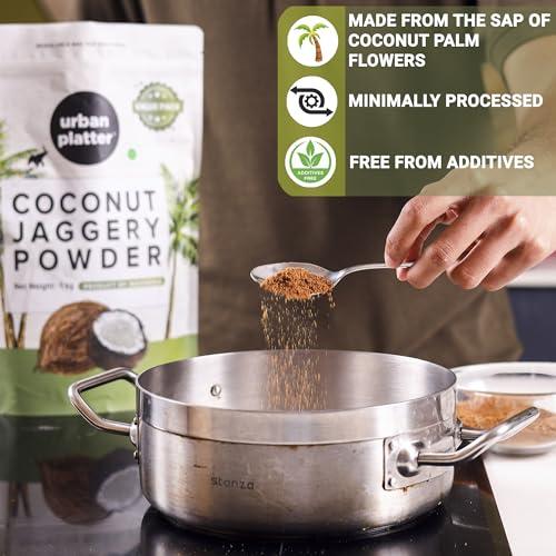 urban platter Urban Platter Coconut Jaggery Sugar Powder, 1Kg [Low GI | Rich in Minerals | Natural Sweetener]