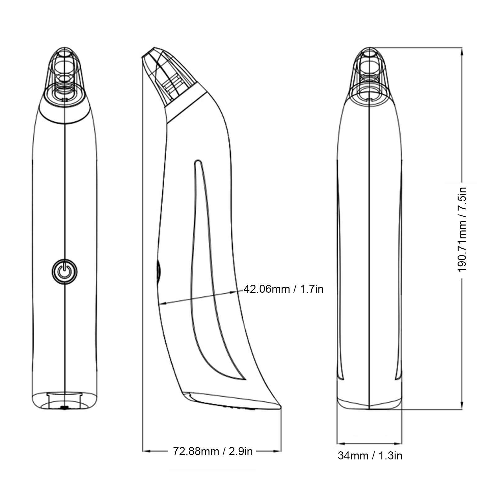 Topiky Pore Cleaner, Blackhead Removal Device, Blackhead Extractor Tool Black Heads Removal Tool Face Cleaning Machine Blackhead Remover for Men Women Home