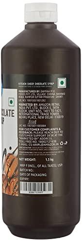 Amazon Brand - Kitchen Cheer Amazon Brand - Kitchen Cheer Chocolate Syrup, Rich Chocolate Flavour, Creamy Texture, No Malt, 1.3Kg
