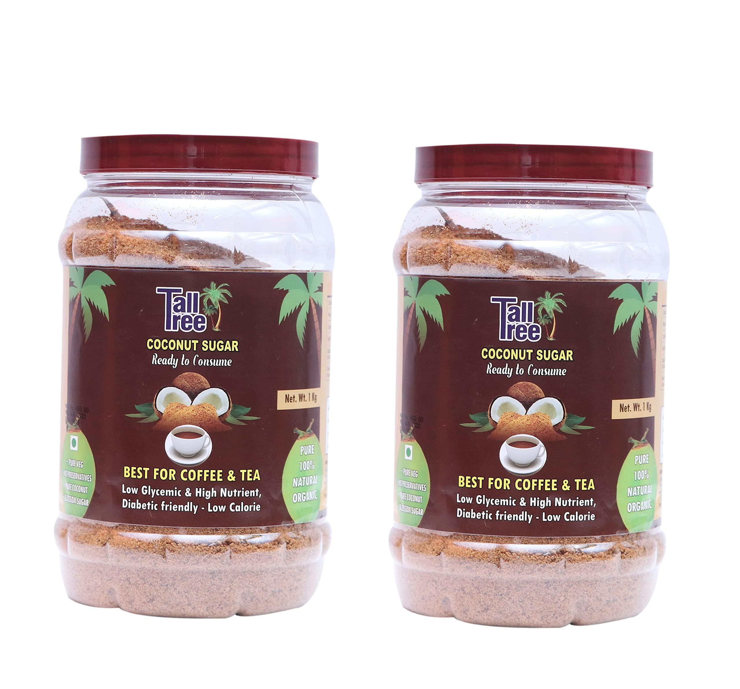 Tall Tree Tall Tree 100% Natural Coconut Sap Sugar,1 Kg ( Pack of 2 )