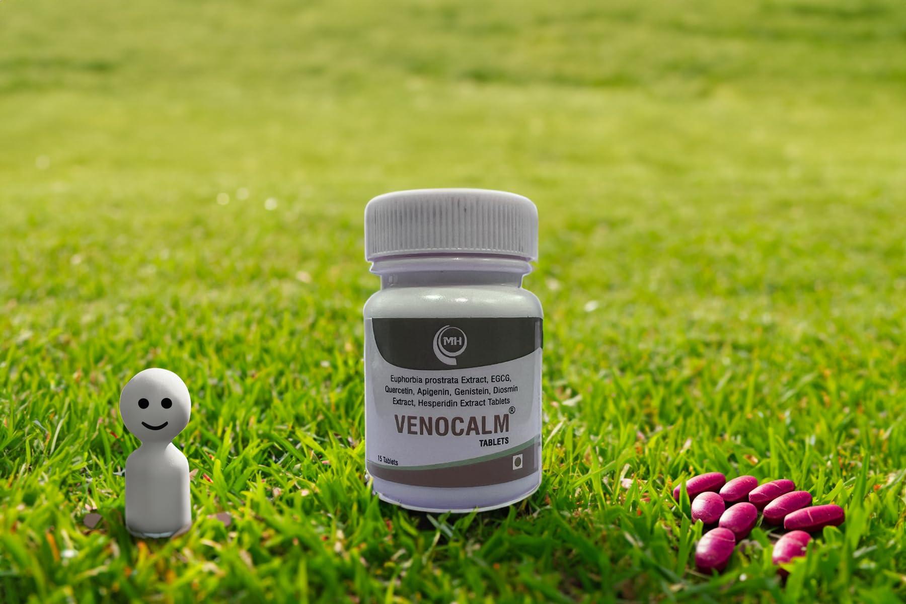 Medilife Healthcare Medilife Healthcare VENOCALM Tablets | New & Improved | In Bottle pack of 15 Tablets | Painful hemorrhoids | Bleeding hemorrhoids | Varicose veins | Anal fissure |15 Tabs Bottle Pack