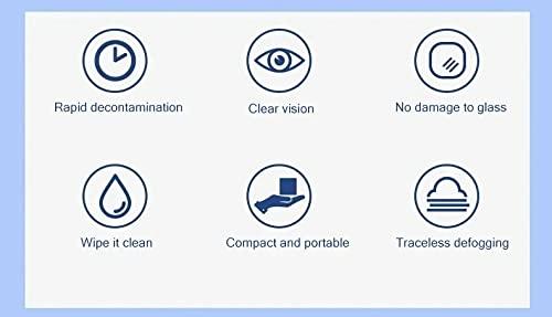 BRAINLE BRAINLE Lens Cleaning Wipes, Eye Glass Cleaner Tissues, Anti-Fog, Aqua Lens Cleaner for Spectacles, Cleans Glass lens solution and Plastic, Camera Cleaning Kit, iphone cleaning kit(100 Count)