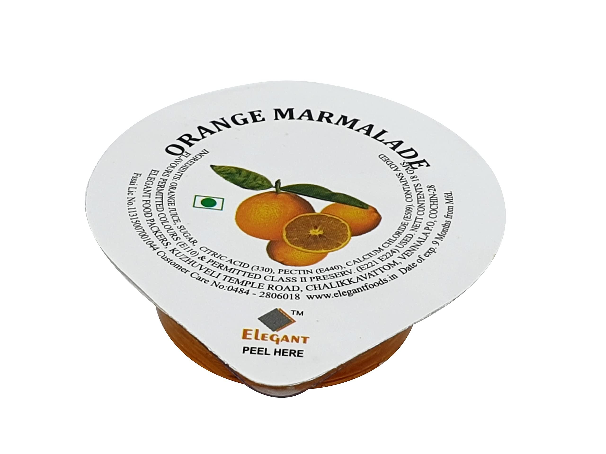 elegant food packers ELEGANT FOODS Orange Marmalade 18 gms Blister Pack. With real fruit extracts. Family Pack of 50