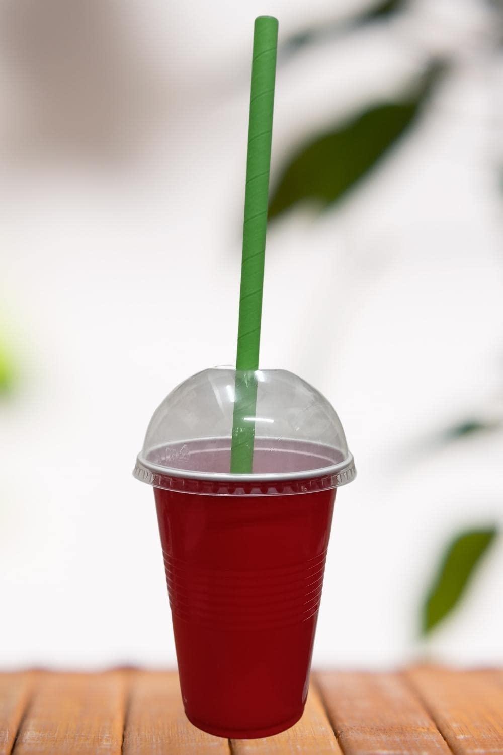 Wiies Straw 10mm Pack of 25 Pcs Boba Paper Straw 12 inch Ecofriendly Straws Light Green Large Straws for Drinking Juice Party Straw Pack Paper Straws for Drinking Juice Long Straw Thick