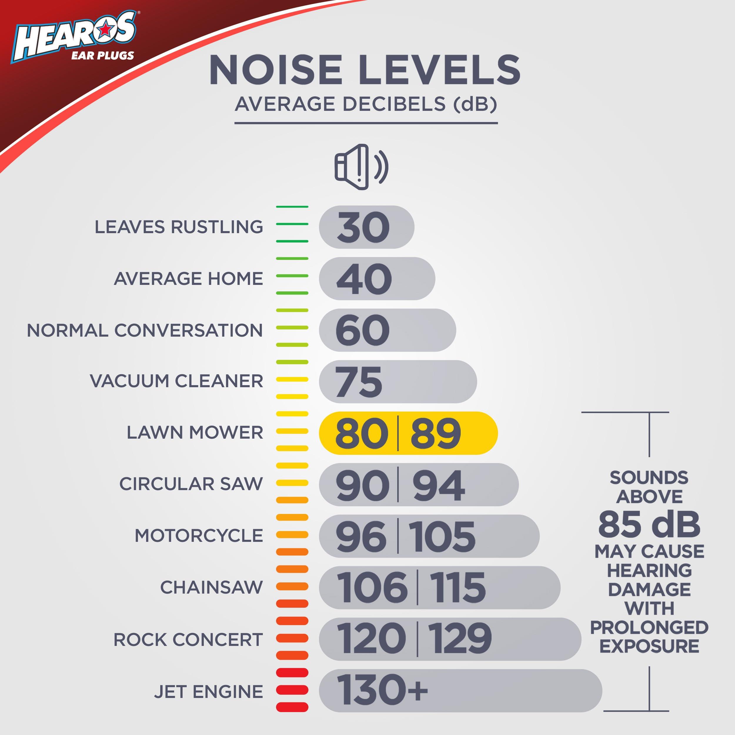 HEAROS Hearos Earplugs Rock \'n Roll Series with Free Case 1-Pair Foam