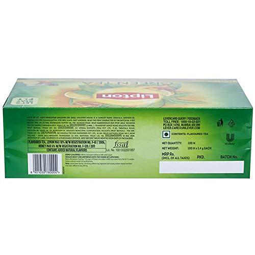 Lipton Lipton Green Tea Honey & Lemon 100 Tea Bags-Pack Of 2, 1600 Gram