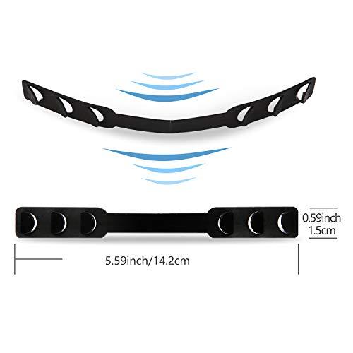 Aquarium Choice Adjustable ear strap saver extenders Ear Strap Extender Holder,Comfortable face Extension Hook Band Clip,Ear Extenders/Ear Strap Savers for avoiding ear paining (50 black ear strap extension saver)