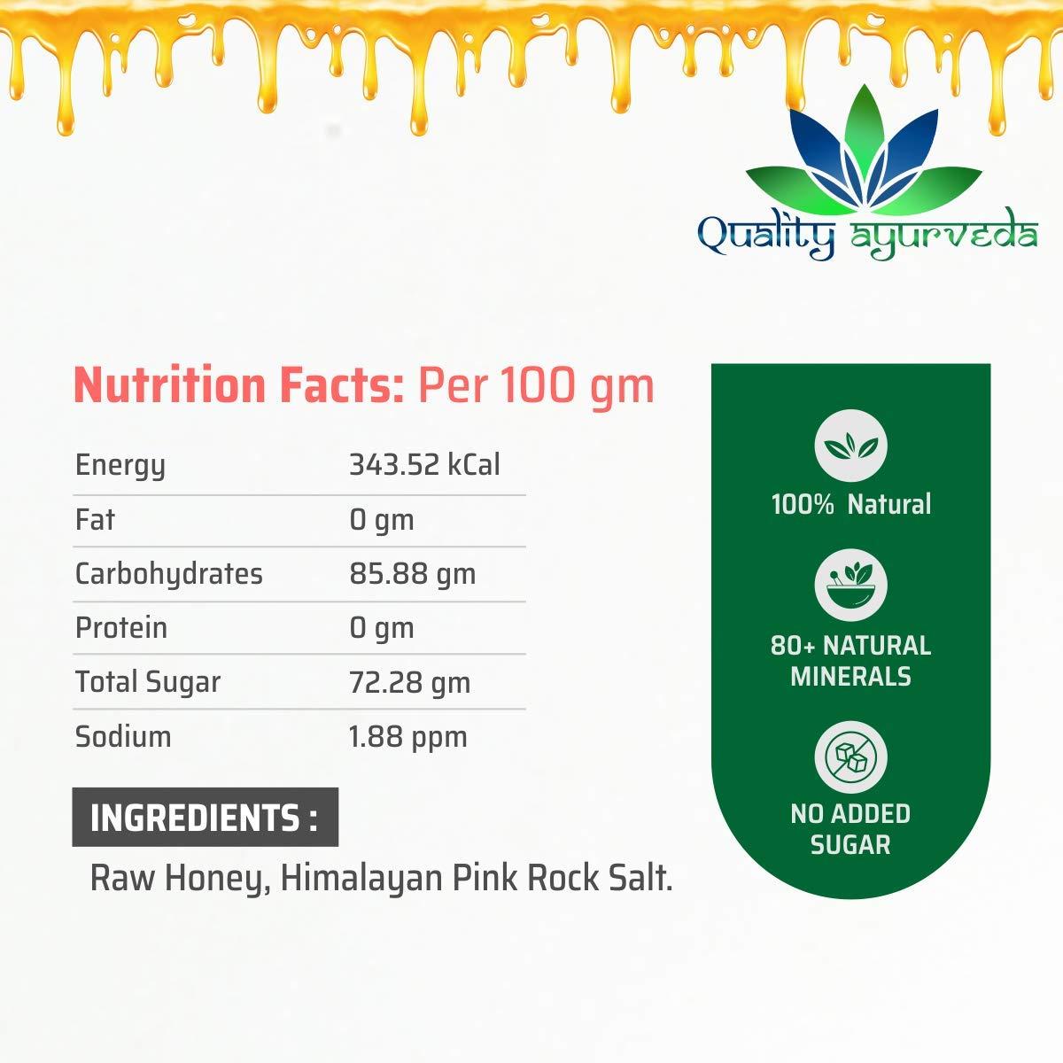 Quality Ayurveda Quality Ayurveda Sleep Elixir Raw Honey With Pink Himalayan Salt For Better & Sound Sleep Pack of 3