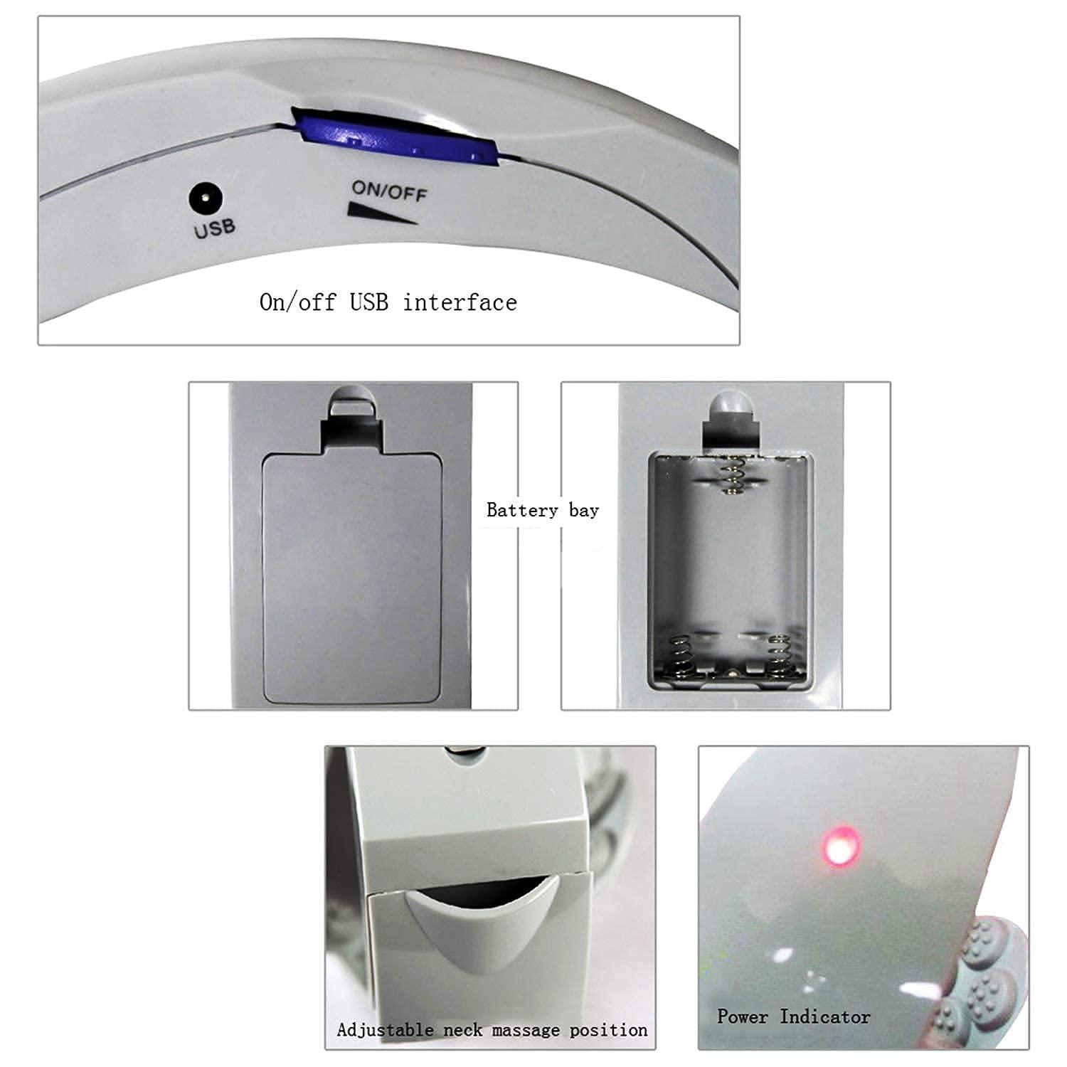 Dweezhet Dweezhet Electric Head Massager Brain Relax Easy Acupuncture Points Therapy, for Stress Relief Prevent Hair Loss Head Relaxing Massage, White