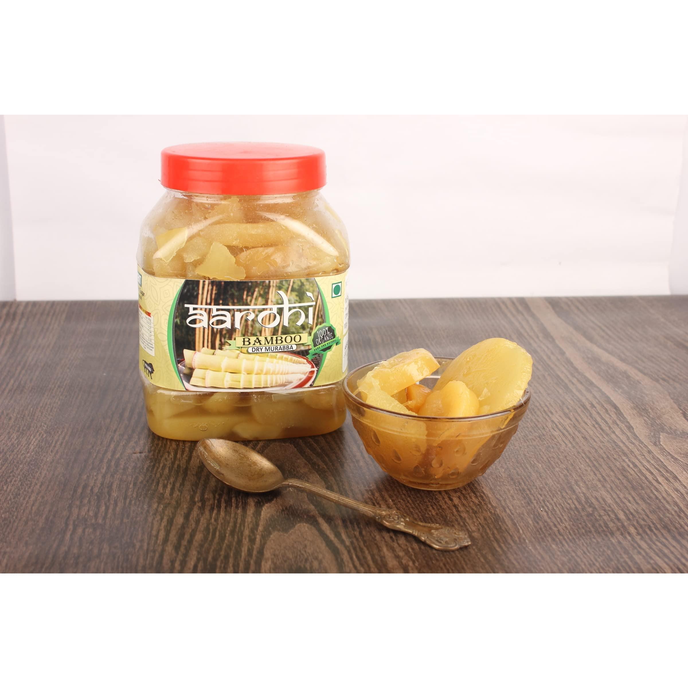 Aarohi Aarohi Organic Homemade Natural Bamboo Murabba Bans ka Murabba (900 Gram)