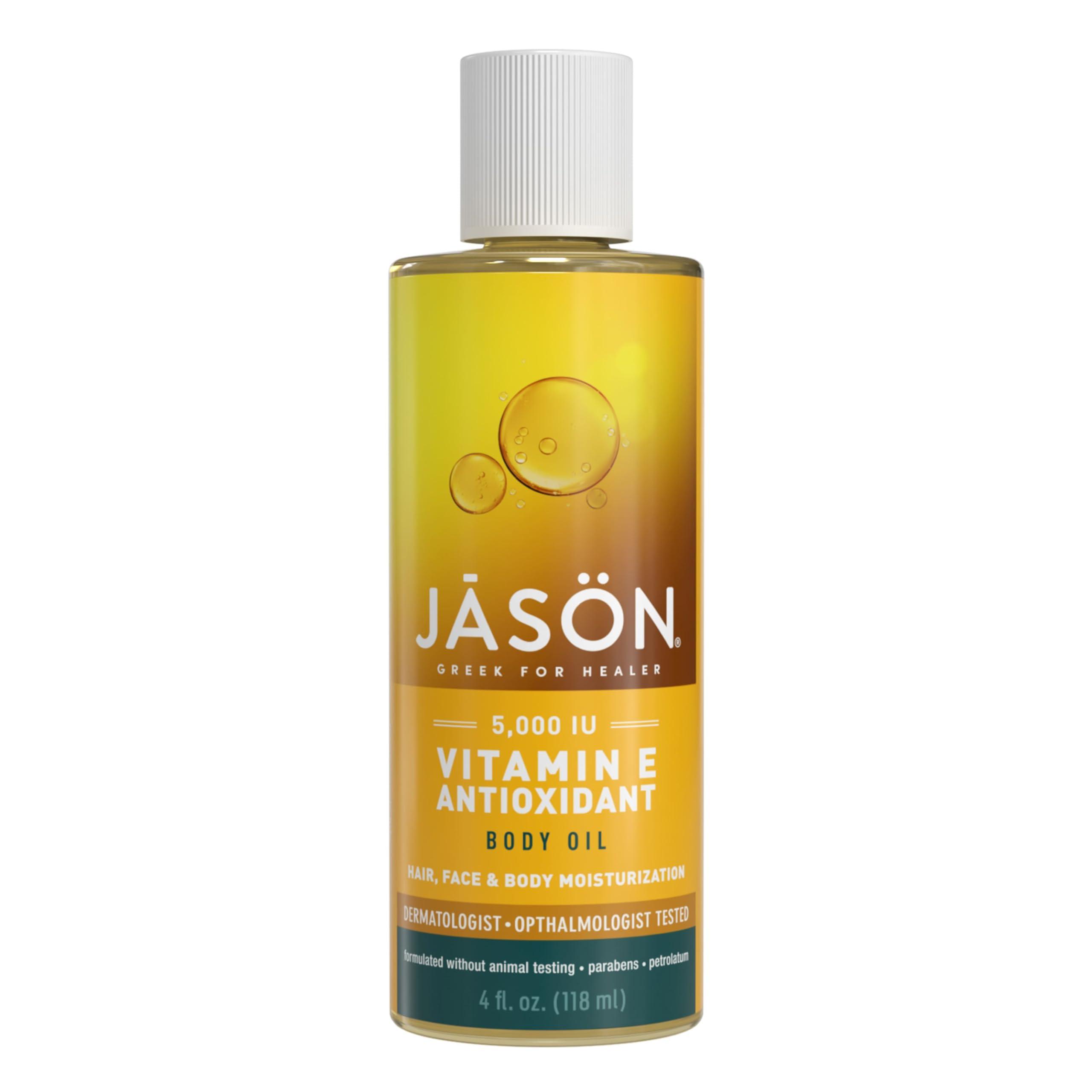 JASON JASON Vitamin E 5,000 IU All Over Body Nourishment Oil, 4 Fl Oz (Packaging May Vary)