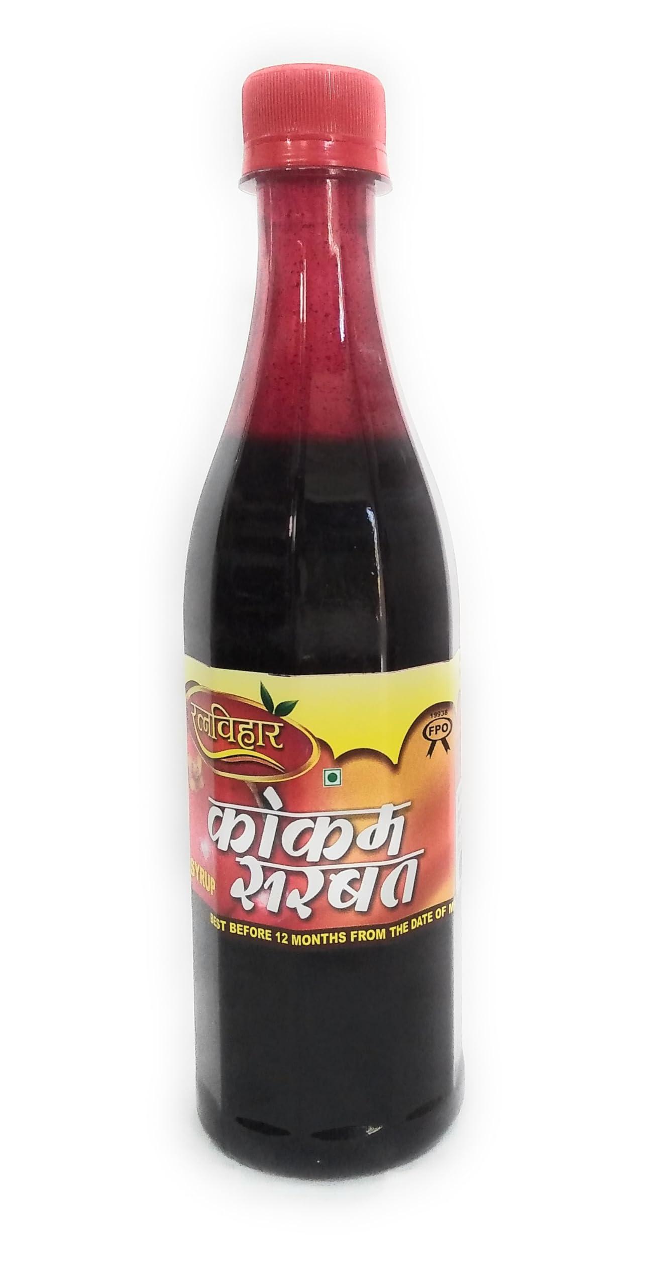 ADD GEAR RATNAVIHAR Kokum Syrup - Concentrated Sharbat/Squash of Kokum Fruit for making Kokam Soft Drink (500 ML)