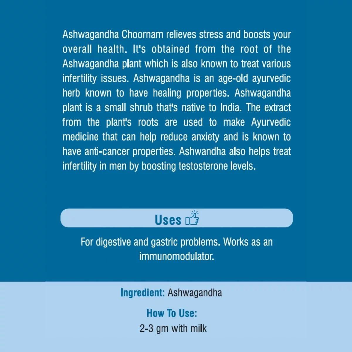 Pragati Natural Pragati Natural Ayurvedic Ashwagandha Choornam To Relieves Stress & Boosts Overall Health 100G