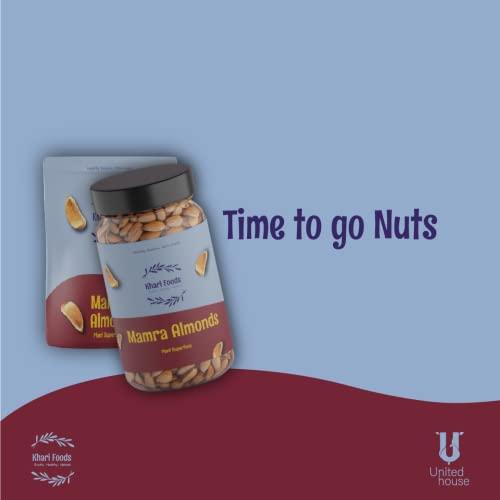 Khari Foods Khari Foods Premium Mamra Giri Almonds, Badam Dry Fruits, Healthy Snacks, High Oil Content, No Mixing / Adulteration (250)