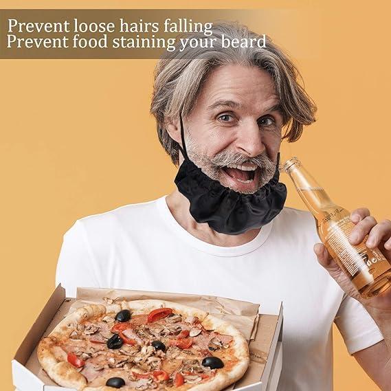 Inralimot Inralimot Beard Caps Beard Bonnet for Men Beard Bandana Covers Adjustable Facial Hair Apron Guard Bonnet Bedtime Beard Bib Bonnet Facial Apron Guard Cover