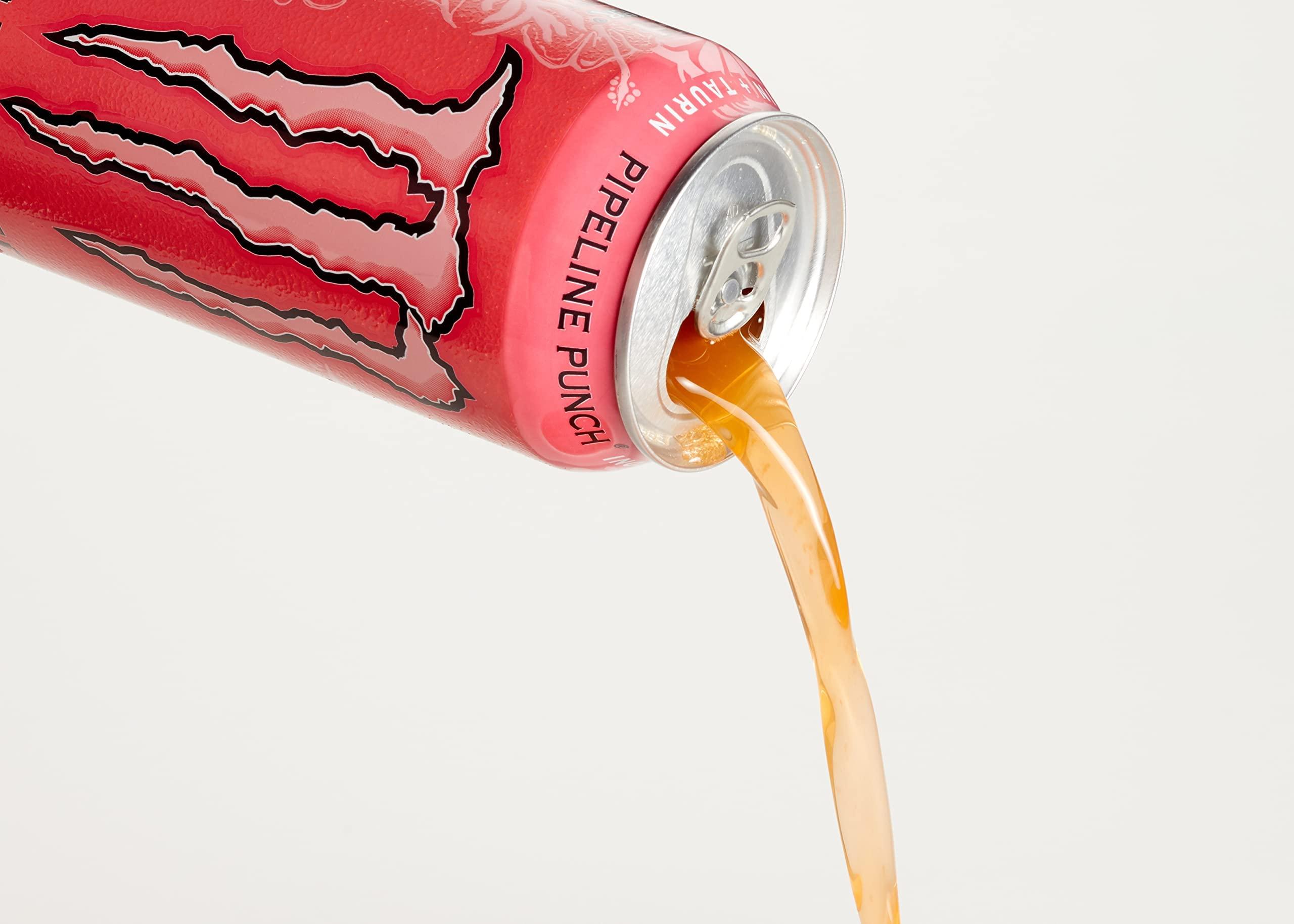 Monster Energy Monster Pipeline Punch Carbonated Energy Drink With A Refreshing Punch Flavor, Orange And Guava 500ml (Pack Of 12)