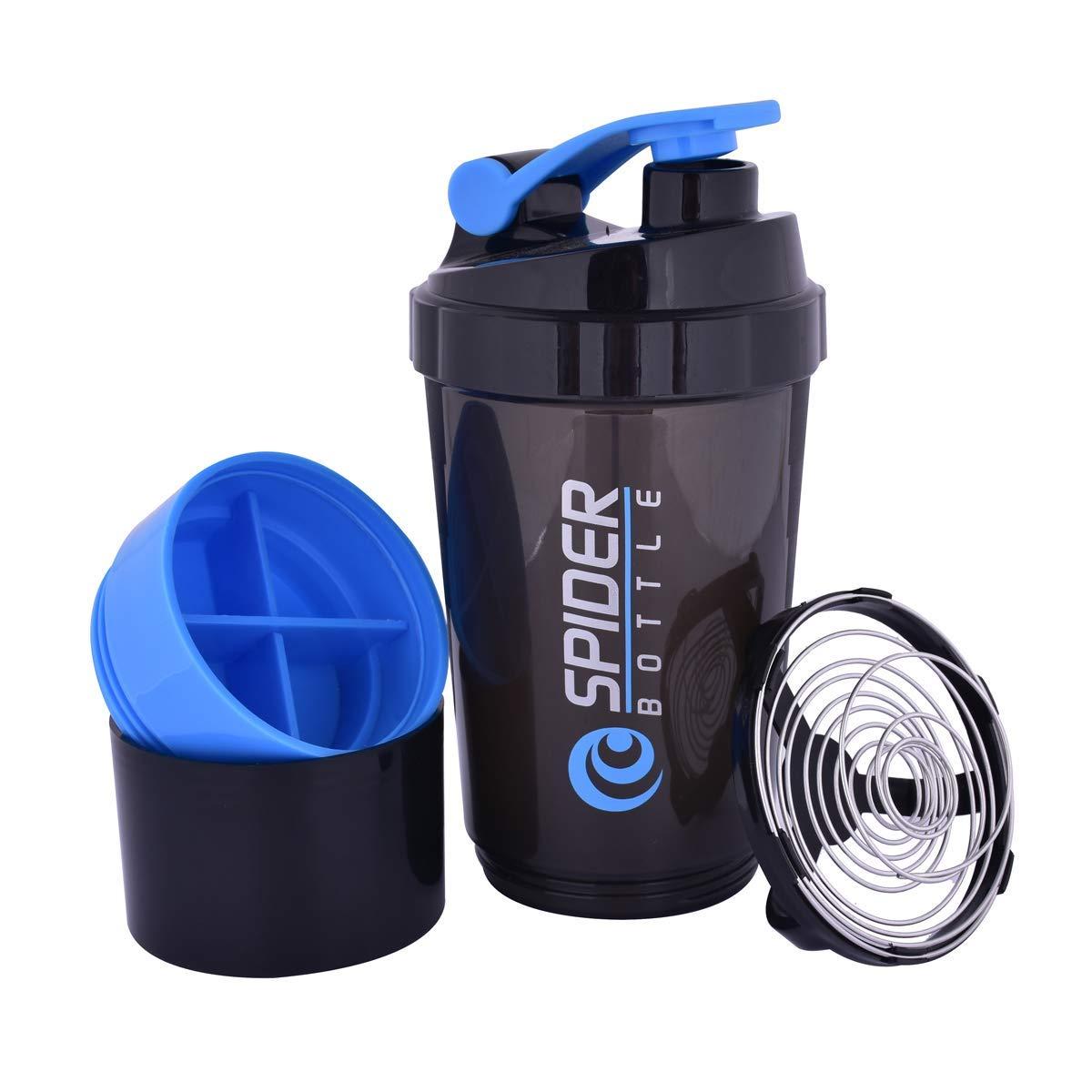 ZARWAR ZARWAR Protein Shaker: 100% Leakproof BPA-Free Blender Bottle for Gym, Running, and Workout - Sipper Protein Shaker with BCAAs, 500ml Capacity, Ideal for Men & Women, Black