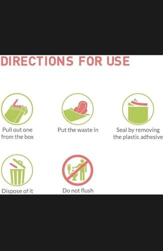 ARAI Arai Plastic Disposal bags to Dispose Condoms, Tampons Sanitary Pads, Diapers Panty liner and Personal Hygiene Grey (25 Pcs)