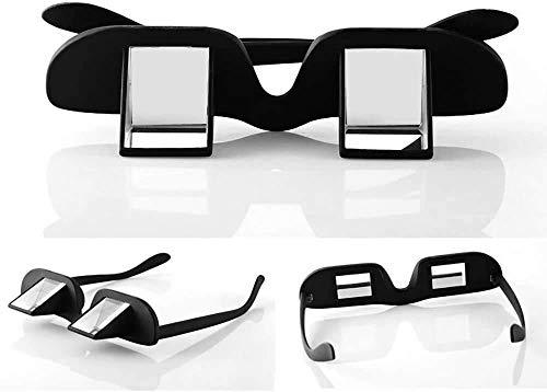 okcsc Lazy Glasses 90 Laying Down Prism Glasses Horizontal Bed Reading Glasses High Definition for Reading Watching TV Phones -Small