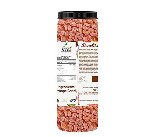 THE EDIBLES THE EDIBLES Orange Candy 500 gm| Narangee Candy | Narangee Toffee | Orange Toffee | Orange Flavoured Toffee [Jar Pack]