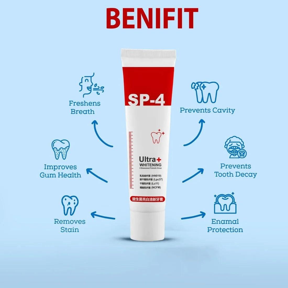 Generic SP-4 Ultra Brightening & Advance Whitening Toothpaste, Dental Cream Stain Removal and Enamel Protection (1)