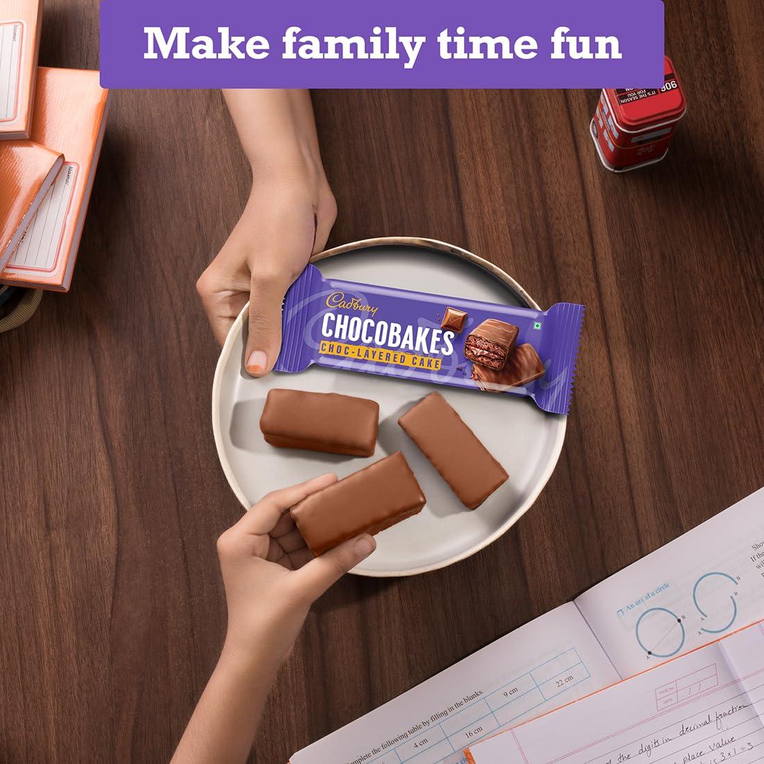 Cadbury Cadbury Chocobakes ChocLayered Cakes, 228 g (Pack of 2)