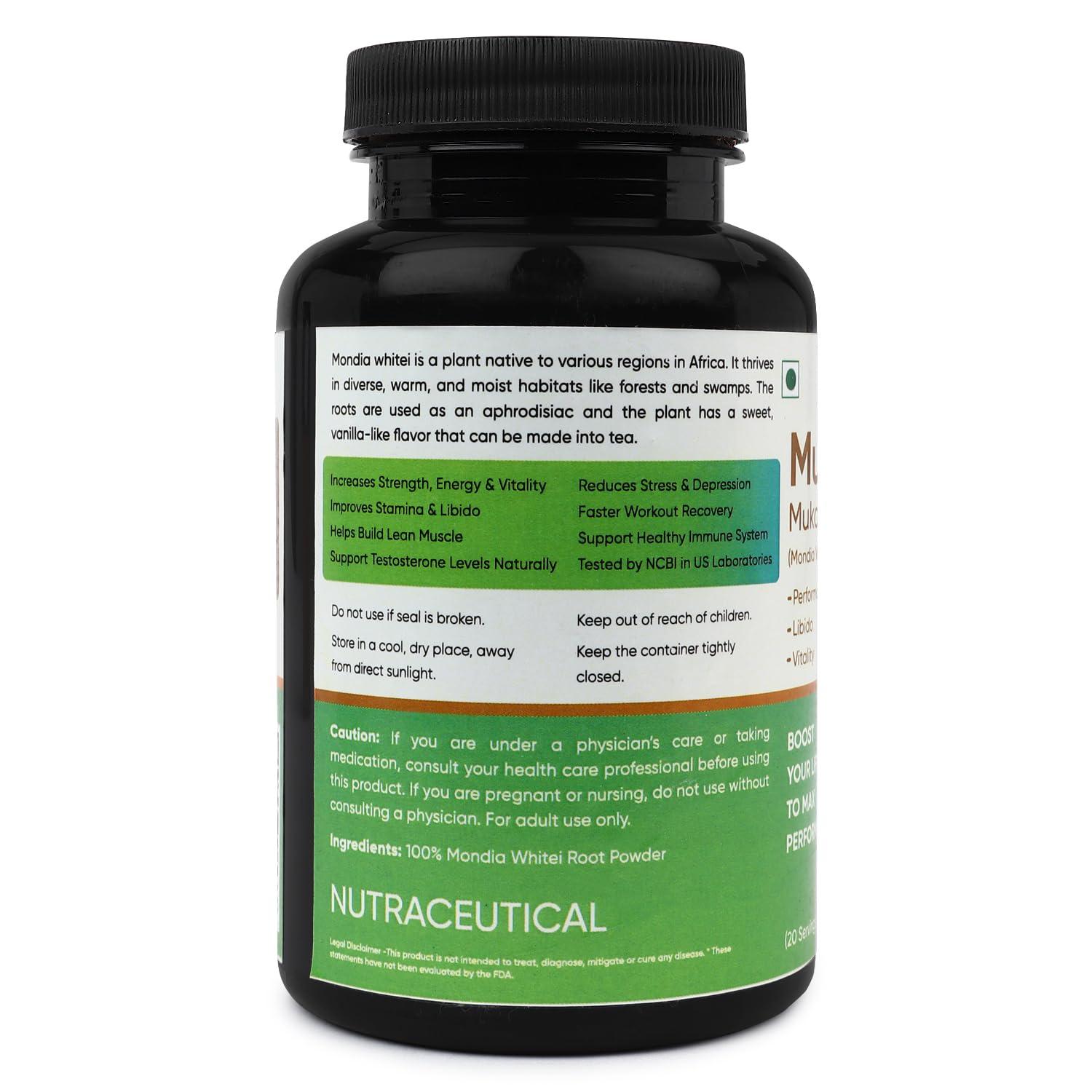 Natural or Nothing Natural or Nothing | Mulondo Pro | Mukombero | Organic Mondia Whitei Root Powder | Wild Harvest | (100g) (1 month supply)