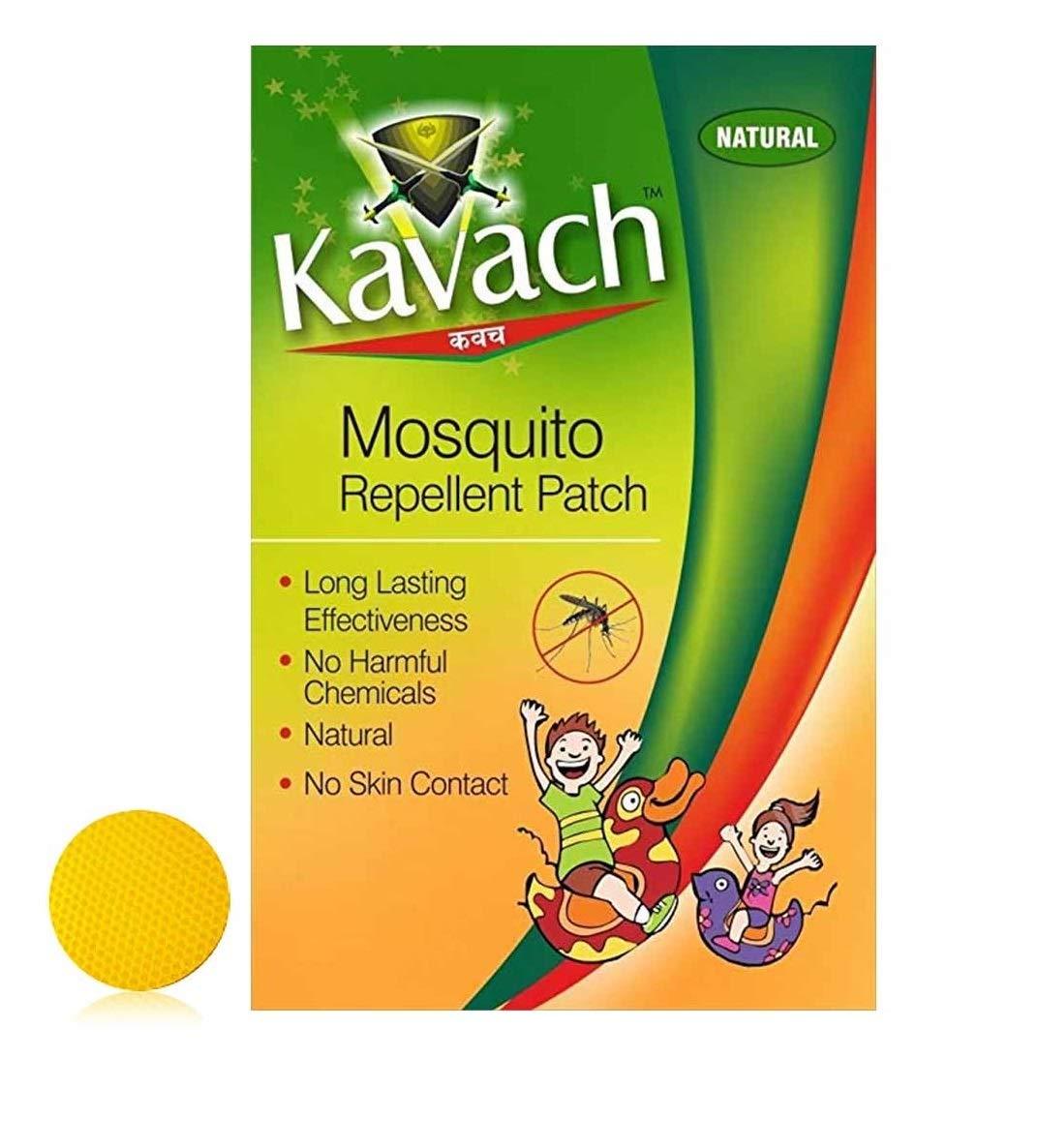 Kavach kavach Mosquito Repellent Patch, Yellow, 20 Patches Per Box -Combo Pack of 5