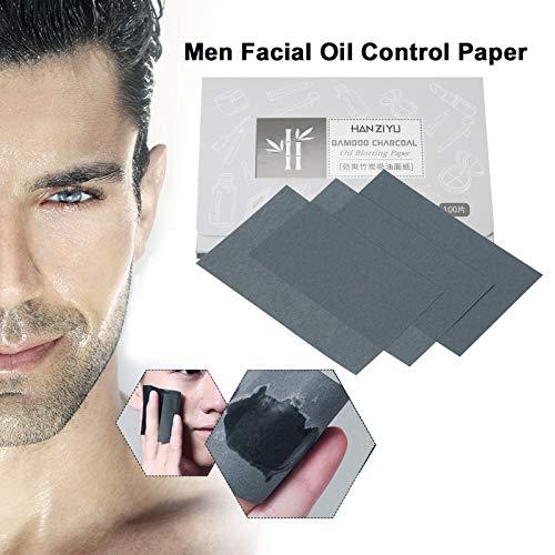 Layfoo 100 Sheets Facial Absorbent Paper Absorbing Sheets Blotting Paper Bamboo Charcoal Control Tissues Paper(Rose red) -Layfoo