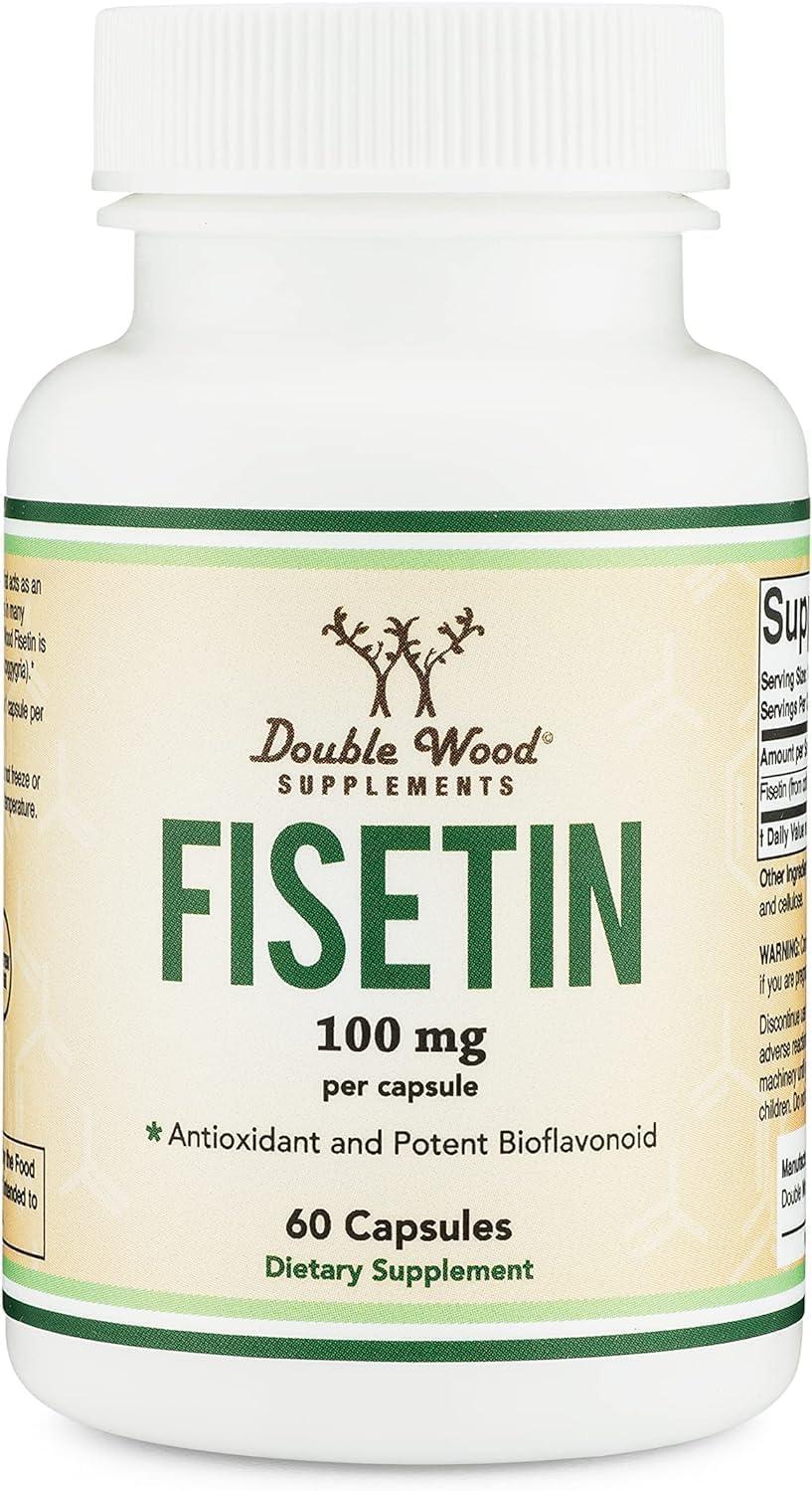 Cionum Fisetin Supplement - 100mg of Bioactive Flavnonols, 60 Count (Bioflavonoid Polyphenols Supplement Similar to Apigenin, Luteolin, and Quercetin) Aging Support Senolytic