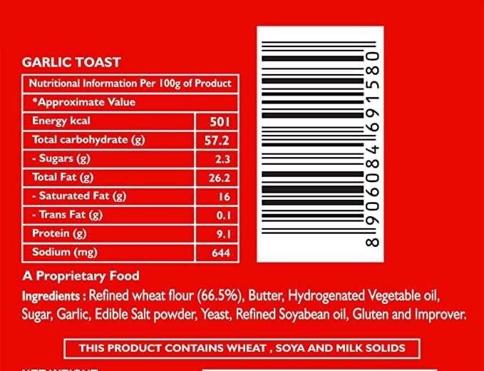 OM SWEETS & SNACKS Om Sweets & Snacks Cookies Garlic Toast 170gm | No added colour or preservatives | Fresh Products | Ready to eat | snack | Tea time snacks | Mid day snacks | Tasty (Garlic Toast) | 170gm each | Pack of 4