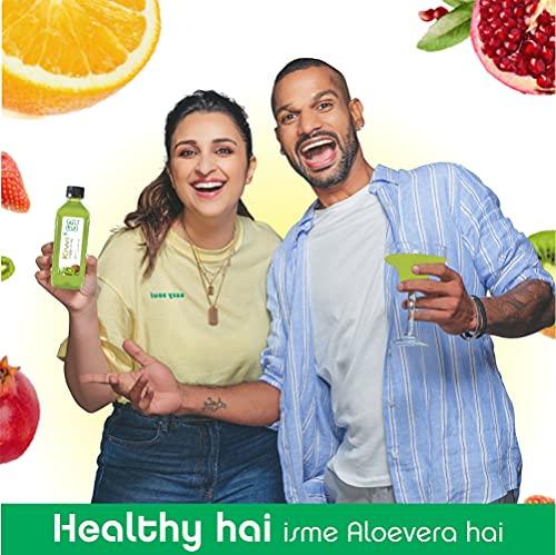 ALO FRUT ALO FRUT Kiwi Aloevera Chunks & Juice 200Ml (Pack Of 48) - 1 Case | Fruit Juice Mai Aloevera Chunks | Healthy Hai Isme Aloevera Hai | Ready To Serve Drink