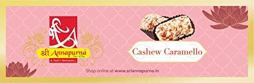 Sri Annapurna Sri Annapurna Cashew Caramello Sweets Box Healthy & Tasty Indian Mithai Delicious Cashew Caramello Mithai Box Suitable for Any Occasion Made up of Pure & Natural Ingredients (Weight- 500 Gms)