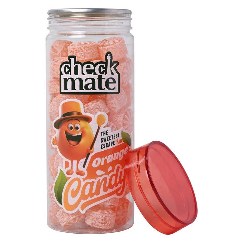 CHECKMATE CHECKMATE ORANGE FLVR SUGAR BOILED CANDIES 220GM