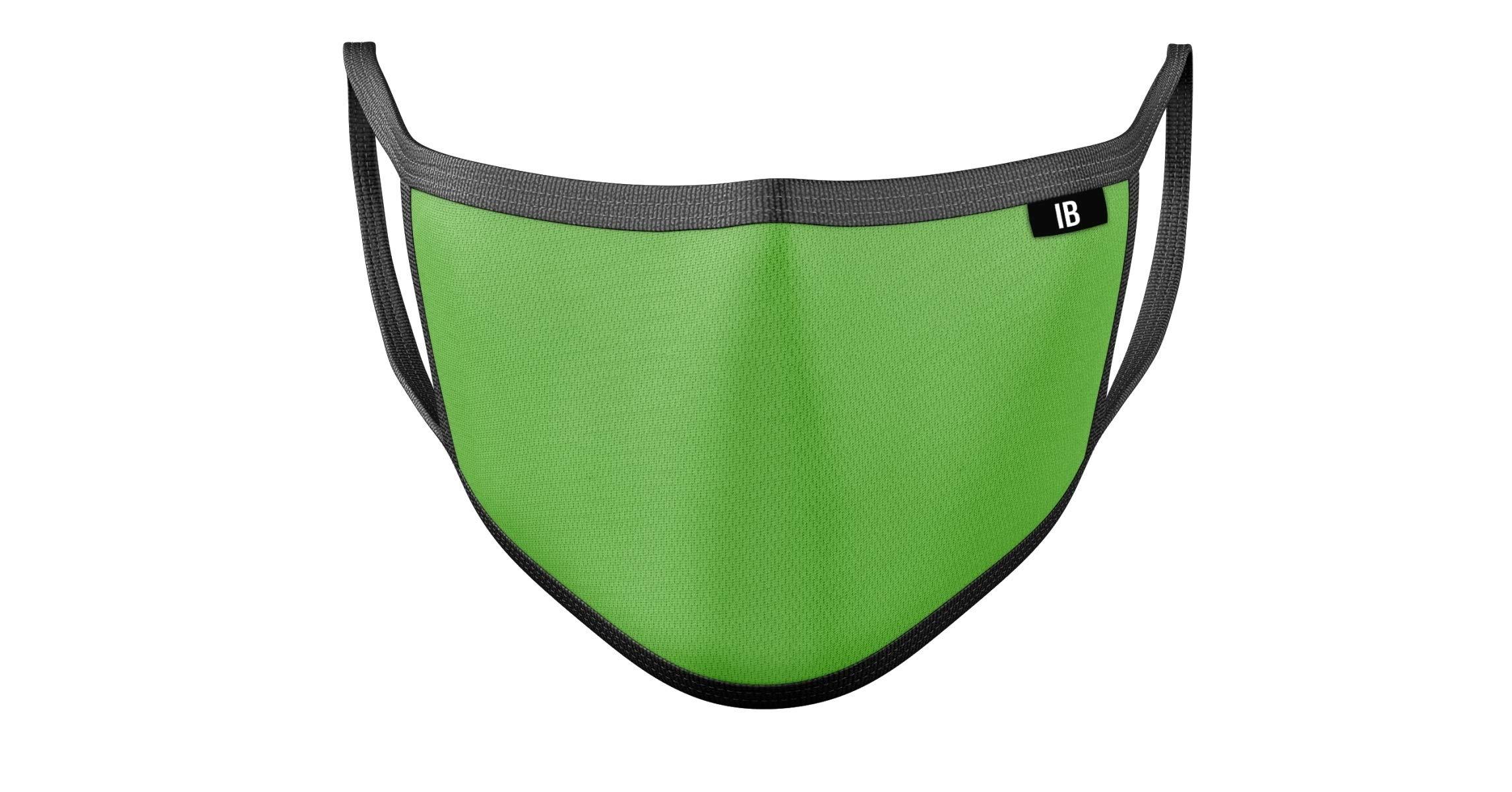 iberry's iberry's 2 Ply Fabric Mask Mouth Nose Cover Anti-Dust/Pollution Reusable - Pack of 3 (Yellow, Green, Blue)