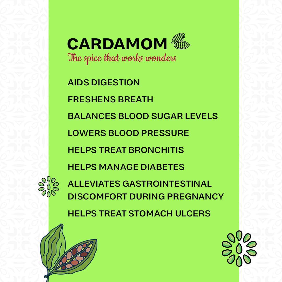 MISTY ONE MistyOne Green Cardamom Seed | Elaichi Dana 100g