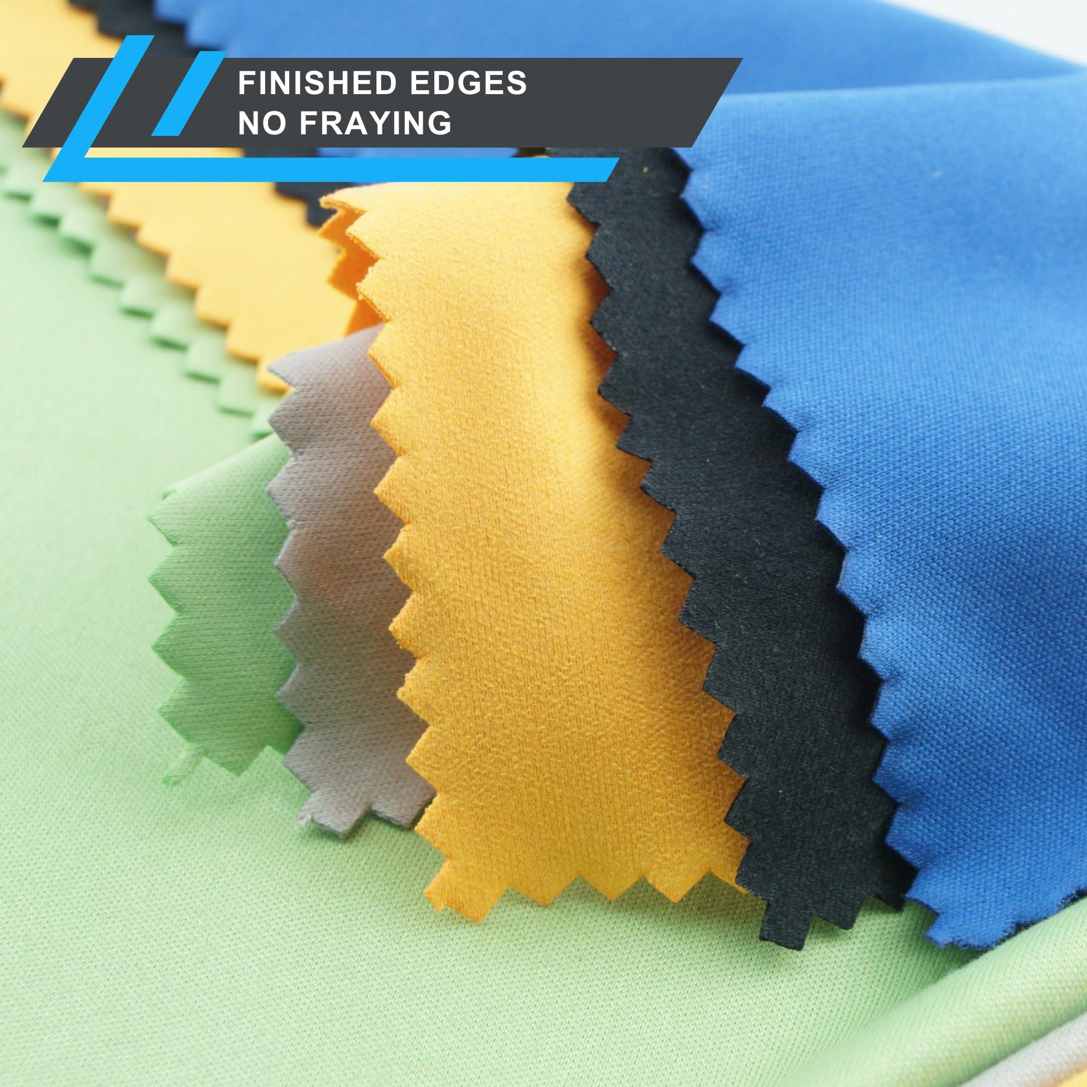 ECO-FUSED ECO-FUSED Large Microfiber Cleaning Cloths - 5 Pack - 8 X 8 Inch - Perfect for Wide Screen Tvs, Large Computer Monitors- Also for Cleaning Glasses, Camera Lenses, Laptops and LCD Screens