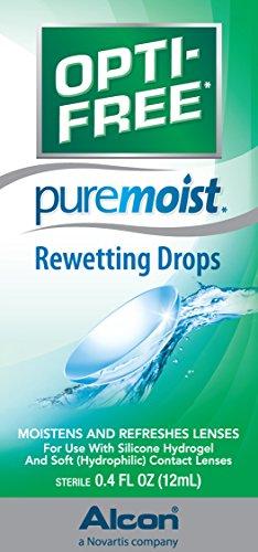 OPTI-FREE Opti-Free Puremoist Rewetting Drops, 12 ml, 0.4 Ounce