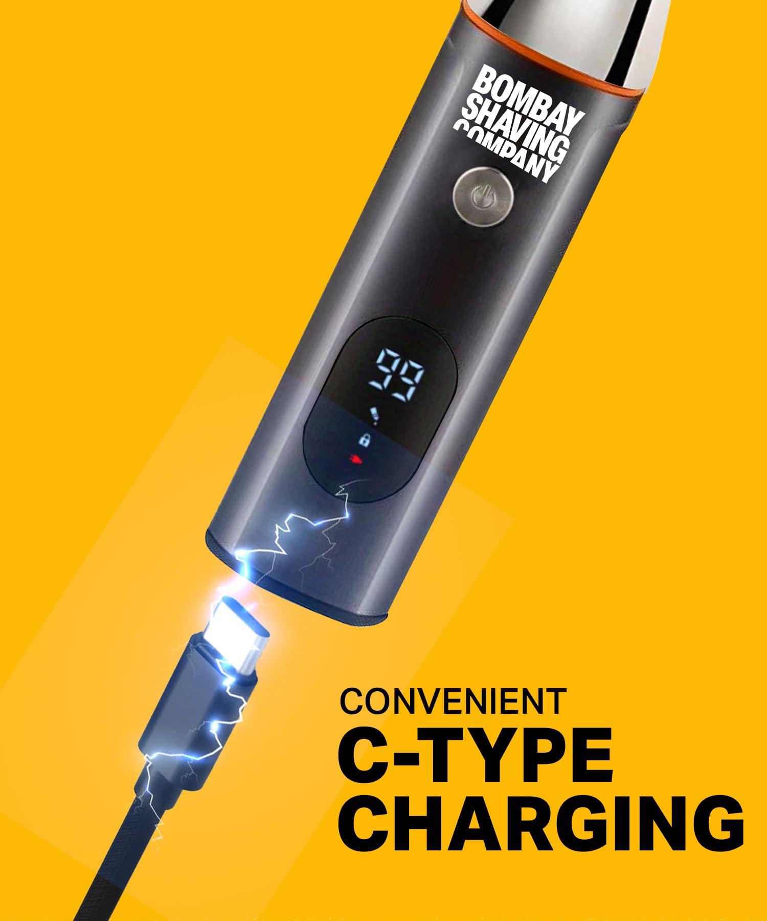 Bombay Shaving Company Bombay Shaving Company 11 in1 Multi Grooming Kit | All in One Full Body Trimmer for Men | 120 Min Charge time, 90 Min Runtime, Charging Indicator | IPX6 Water Proof | Nose, Ear, Beard, Body, Hair Trimmer Men