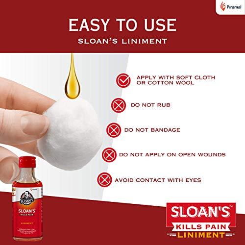 Sloan\'s Sloan\'s Liniment | 100% Ayurvedic | Kills Severe Muscle and Joint Pain | Reduces Swelling & Strengthens Muscle and Ligaments | Since 1901 | 71 ml x Pack of 3