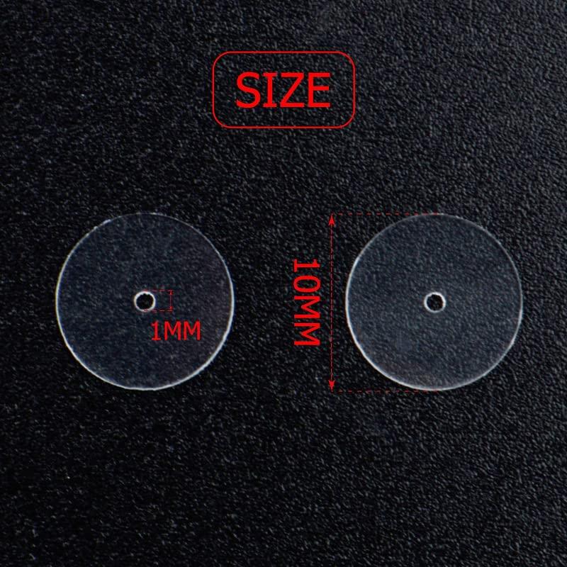 Nyamah Sales Silicone Rubber Ear Back Stoppers Earlobe Support Patches Findings Stud Earring Plugs for Women Medium Size Clear Pack of 200