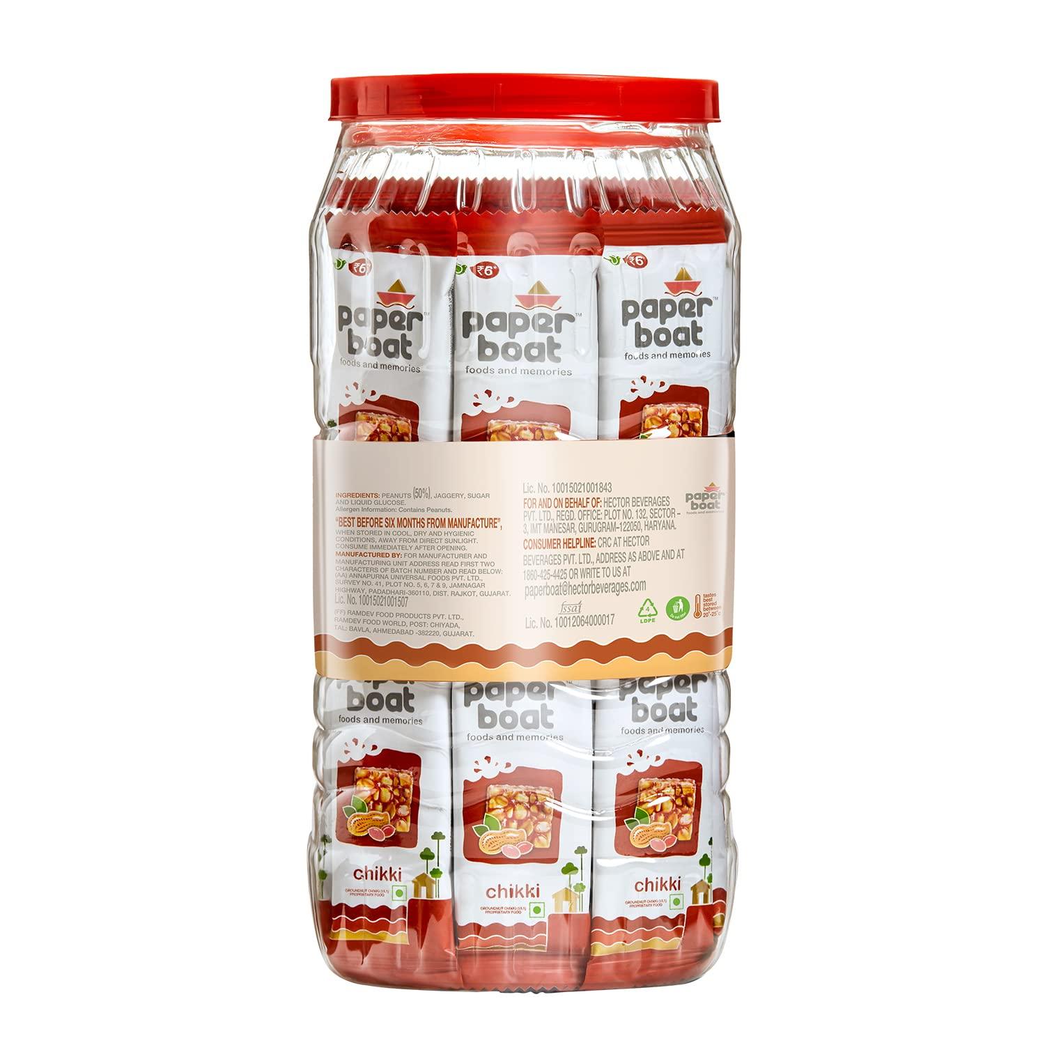 Paper Boat Paper Boat Chikki, 800G Pet Jar +, 30 Units X 28 G