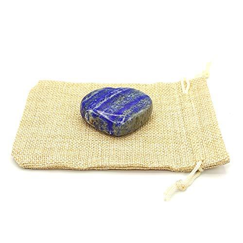 Plus Value Plus Value Lapis Lazuli Heart Lajward Lajwart Stone for Purify Your Mind - Feng Shui Reiki Healing Crystal (80 to 100 Grams)