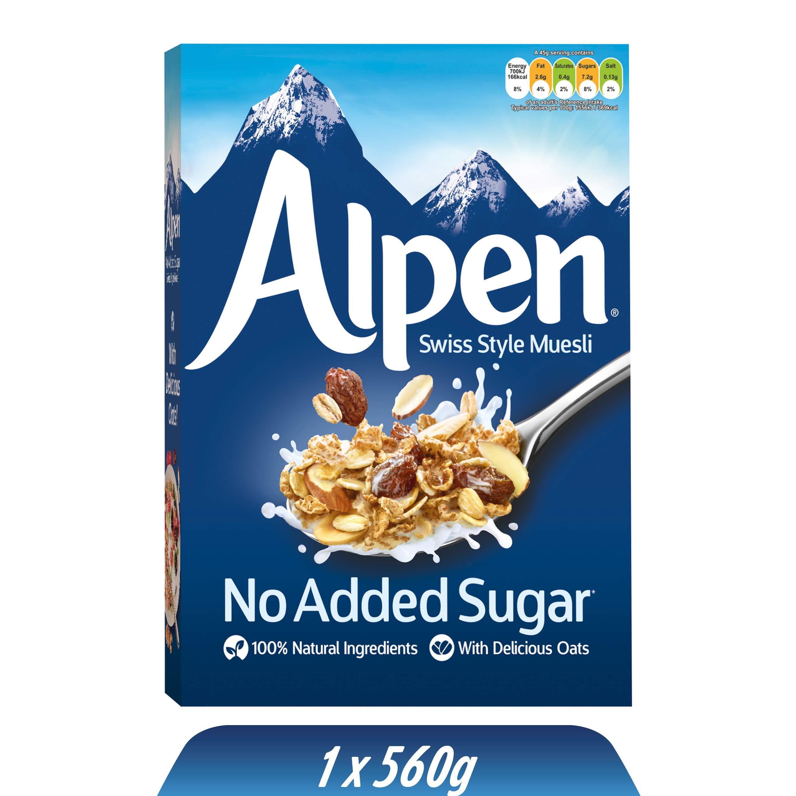 Alpen Alpen Cereal No Added Sugar, 550g, Packaging May Vary