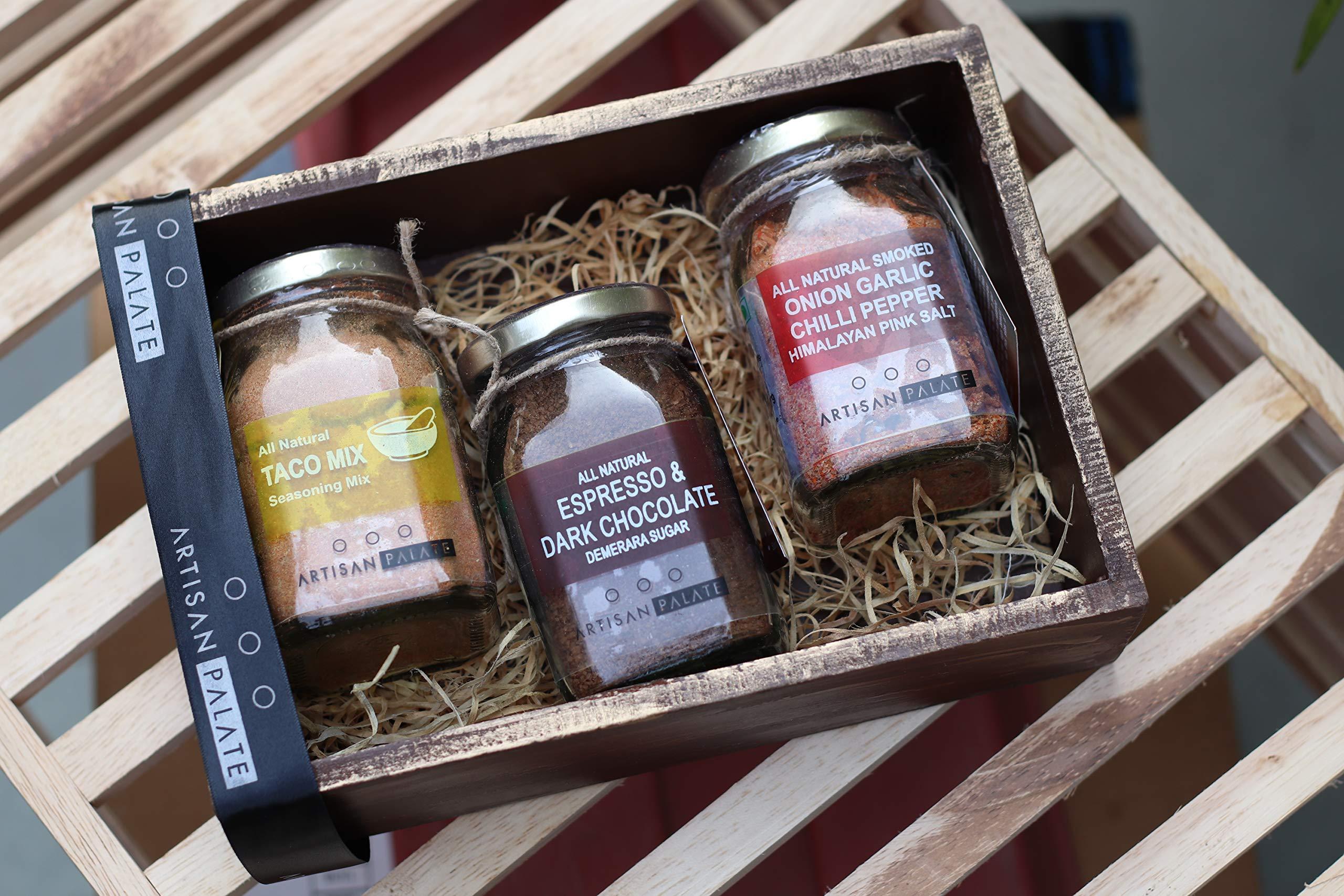 Artisan Palate 3 Bottle Wooden Tray