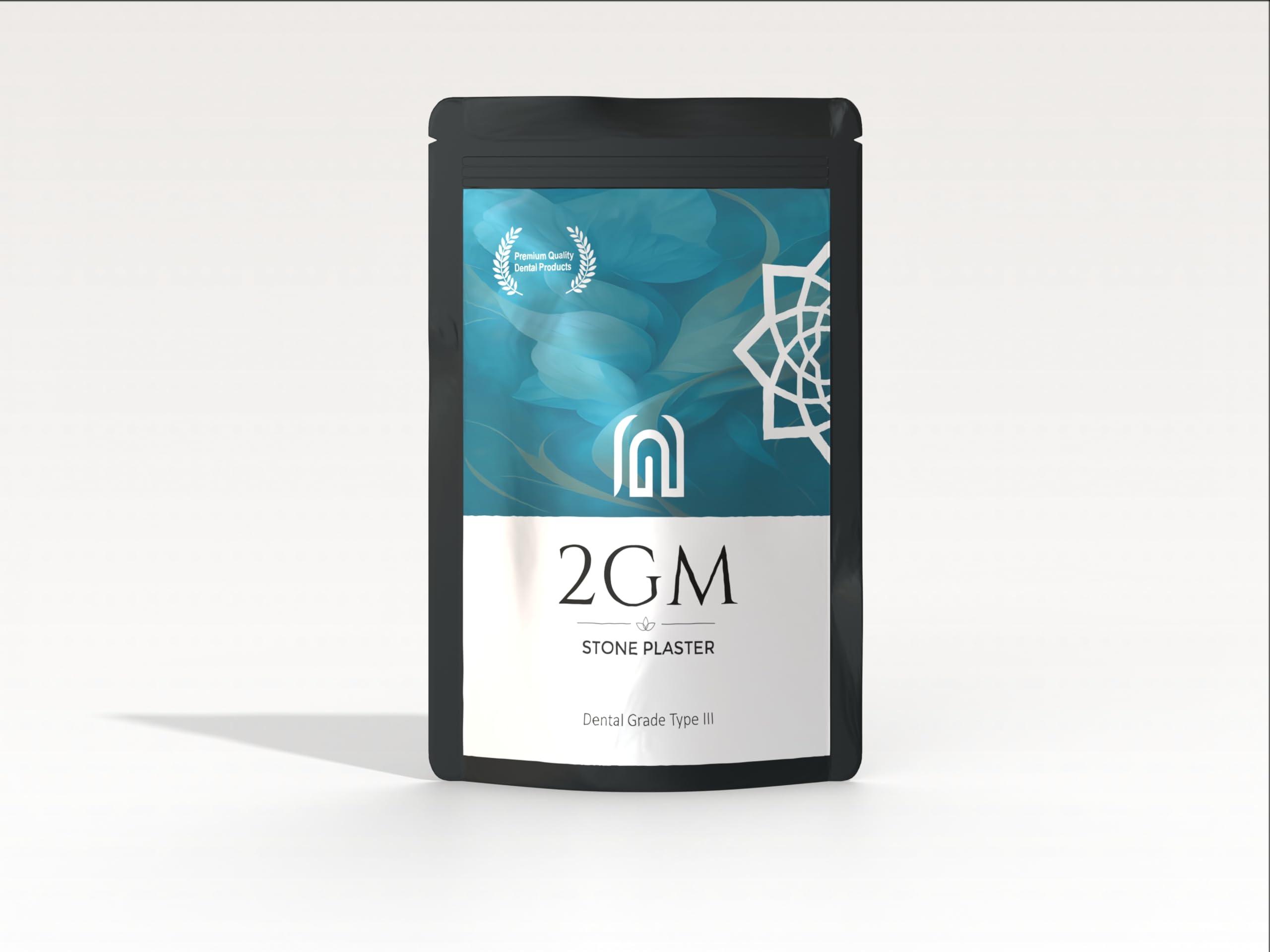 2GM 2GM Dental Blue Ultra Stone Powder for Prosthetic Teeth Making, Used for Study, Casting Models & Dentist Laboratory Operations, Idols Leg/Hand Casting, Gypsum Powders, Type III, Pack of 1 (3 Kg)