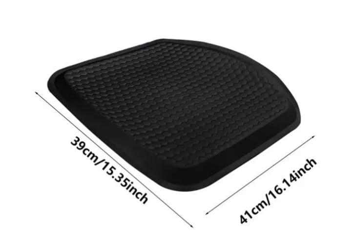 Dratal Dratal Gel Seat Cushion Thick, Double Thicken Layer, Relief Tailbone Pressure, Breathable Honeycomb Design Gel Cushion with Washable Non-Slip Cover for Office Chair, Car Seat, Wheelchair (Black)