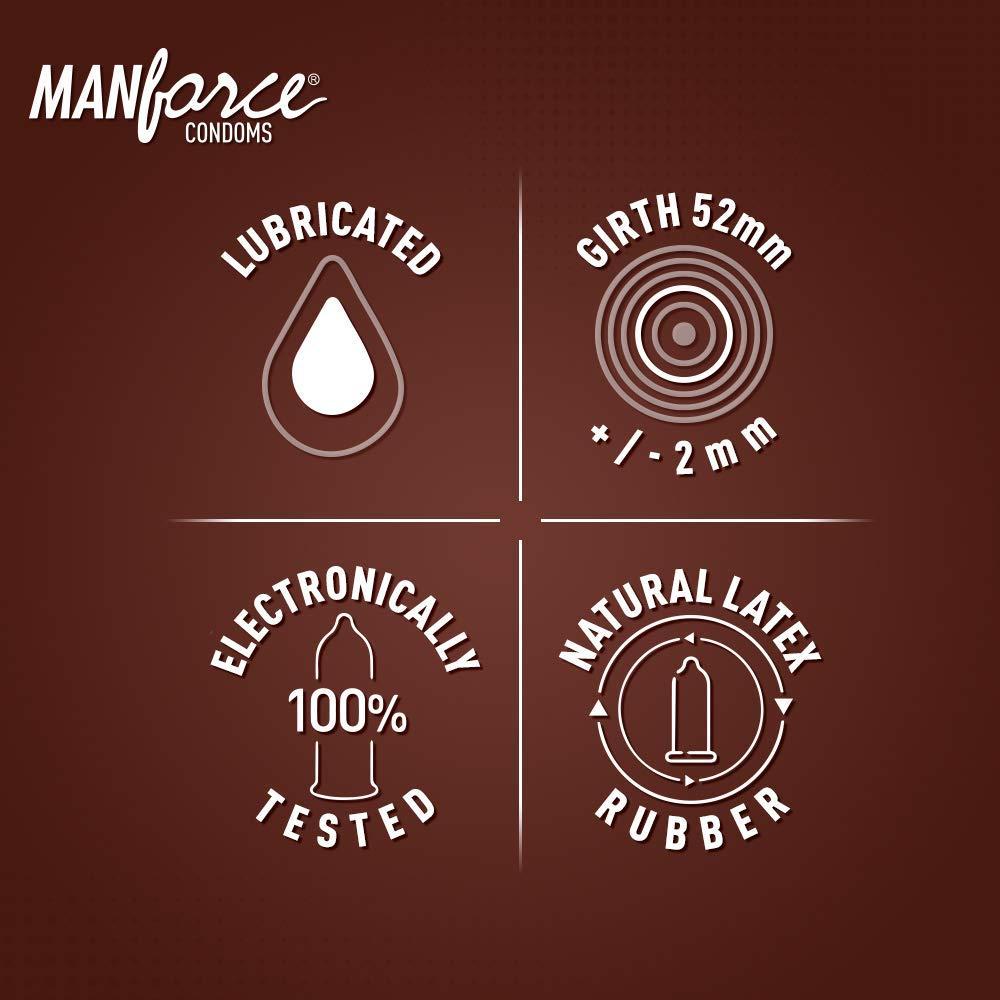 Manforce Manforce Extra Dotted CHOCOLATE Flavoured Condom Set Of 3 PAK , ( 30 PS)