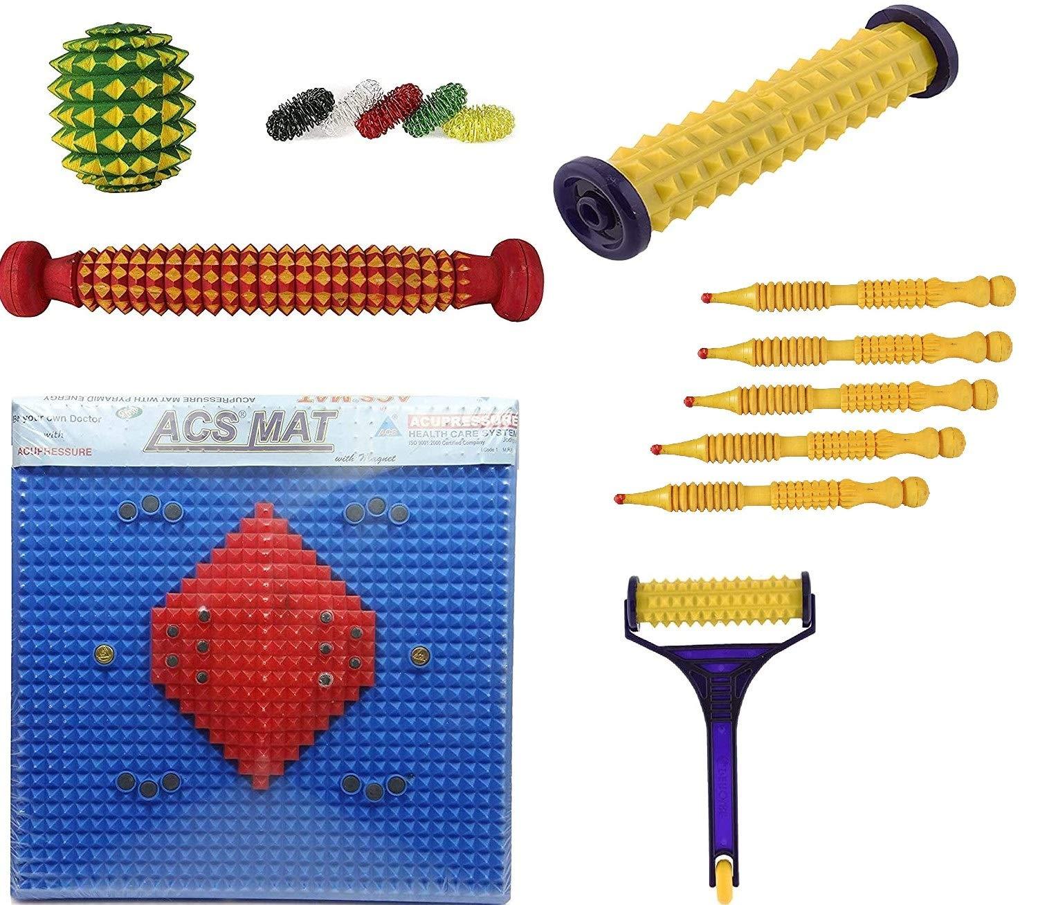 Acupro Health Care System Acupro Health Care System_Acs roller wooden jimmy sujok therapy kit hand roller ring finger
